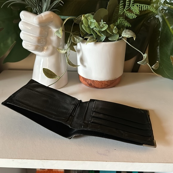 CELINE BLACK & SILVER MENS BIFOLD WALLET - Picture 3 of 7